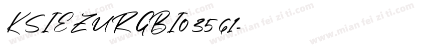 KSIEZURGBI0 35 61字体转换